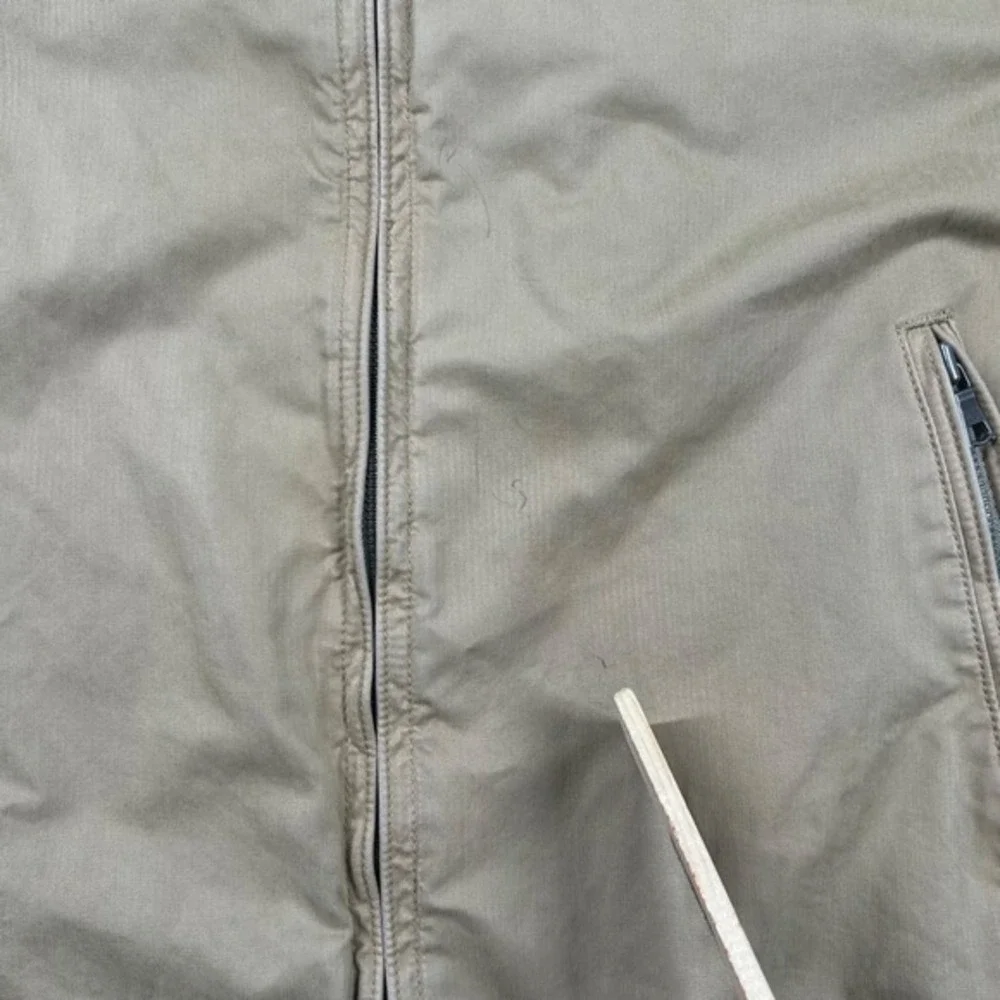 Banana Republic Jacket Mens XL Harrington Moto Mandarin Collar Canvas‎ Zip Dad